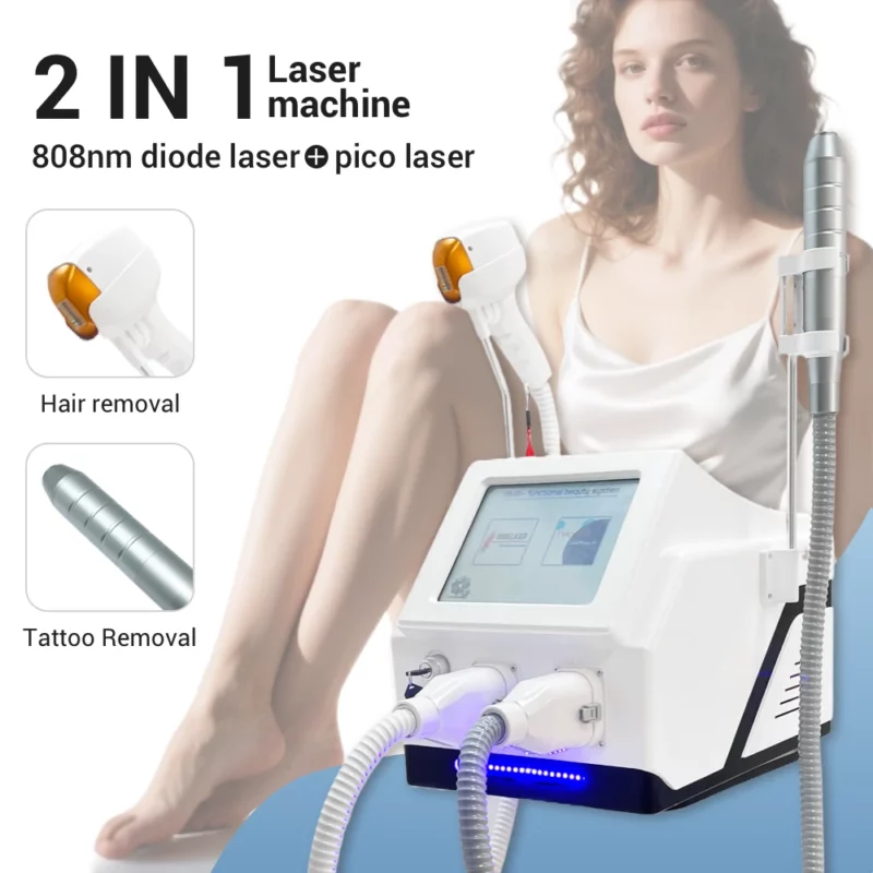 www.hktmay.com_Multi-functional Laser_TM-E133 A1_Tingmay 2-in-1 Diode & Pico Laser Removal Machine_808nm Diode and Picosecond Technology