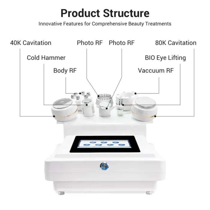 www.hktmay.com_cavitation machine_TM-B10C Tingmay 8 in 1 Lipocavitation body slimming machine _Product Structure